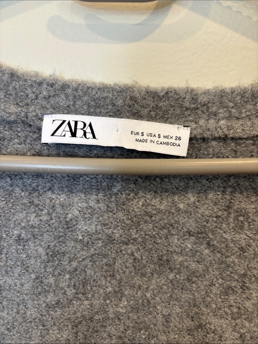 Zara Gray Long-Sleeve Knit Dress - Picture 5 of 8